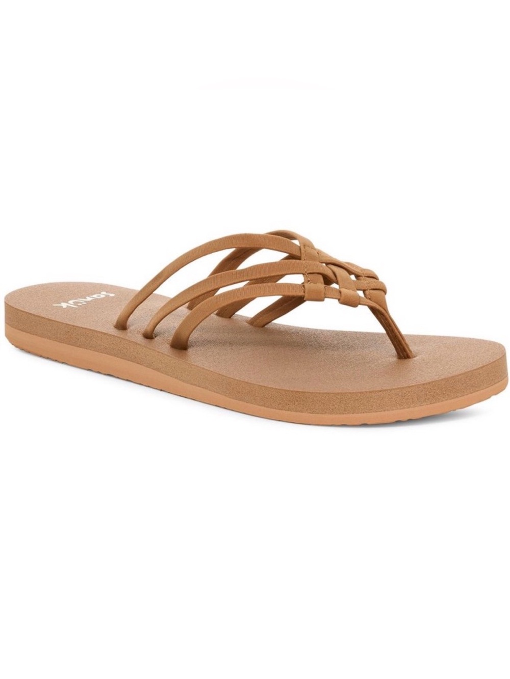Sanuk Women's Yoga Sandy II Sandals in Tobacco Brown Size 10